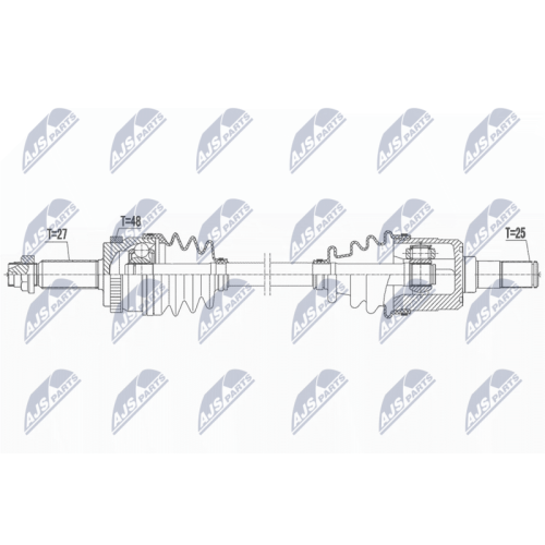 NTY Antriebswelle NPW-KA-392