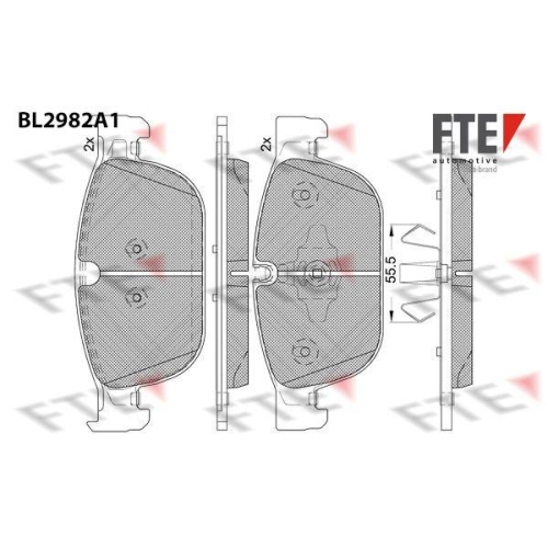 FTE Bremsbelagsatz, Scheibenbremse 9011228