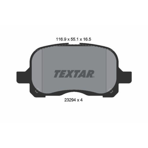 TEXTAR Bremsbelagsatz, Scheibenbremse 2329402