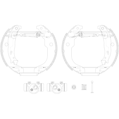 TEXTAR Bremsbackensatz Shoe Kit Pro 84067200