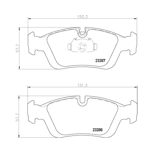 DON Bremsbelagsatz, Scheibenbremse PCP1010