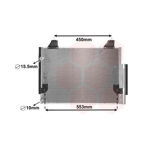VAN WEZEL Kondensator, Klimaanlage 53005563