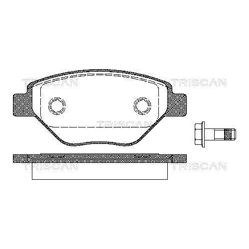 TRISCAN Bremsbelagsatz, Scheibenbremse 8110 25019