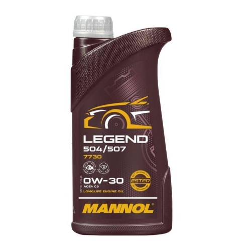Motor&ouml;l Motoren&ouml;l Mannol Legend 504/507 0W-30 1 Liter Flasche MN7730-1
