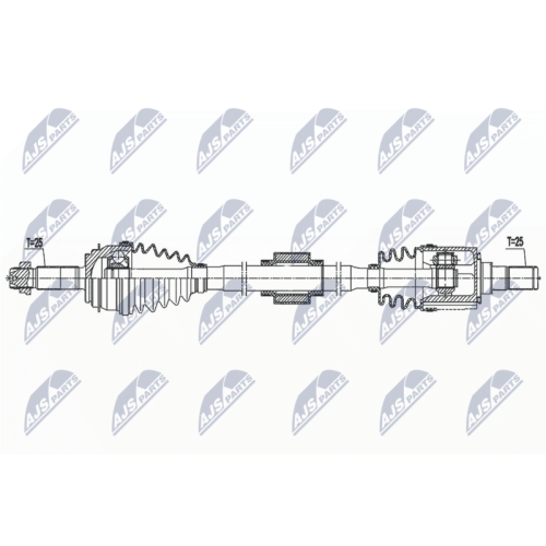 NTY Antriebswelle NPW-KA-398