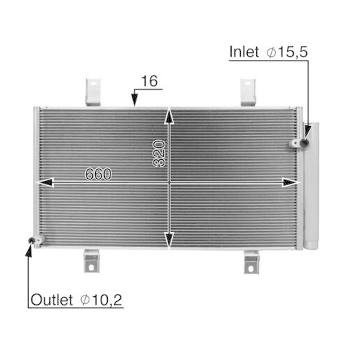 MAHLE Kondensator, Klimaanlage BEHR AC 722 000S
