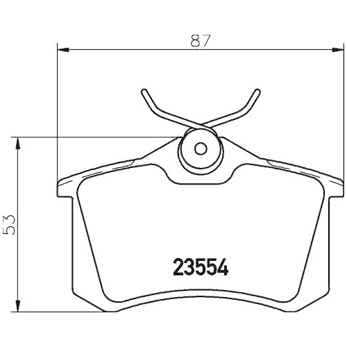 DON Bremsbelagsatz, Scheibenbremse PCP1011