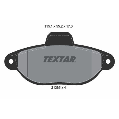 TEXTAR Bremsbelagsatz, Scheibenbremse Q+ 2136502