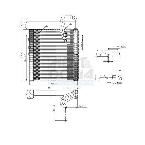 MEAT & DORIA Verdampfer, Klimaanlage 997147