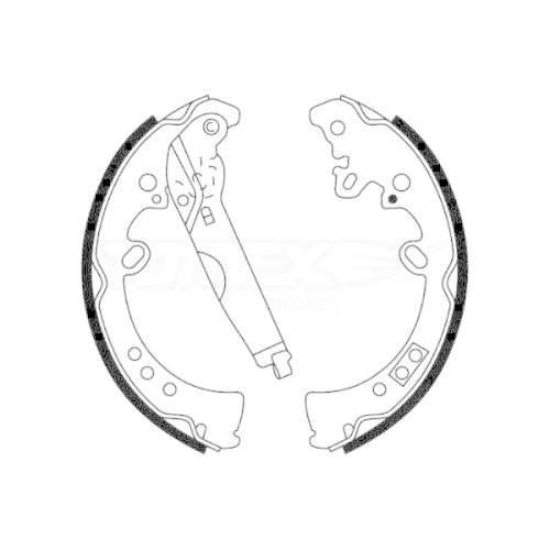 TOMEX Brakes Bremsbackensatz TX 22-76