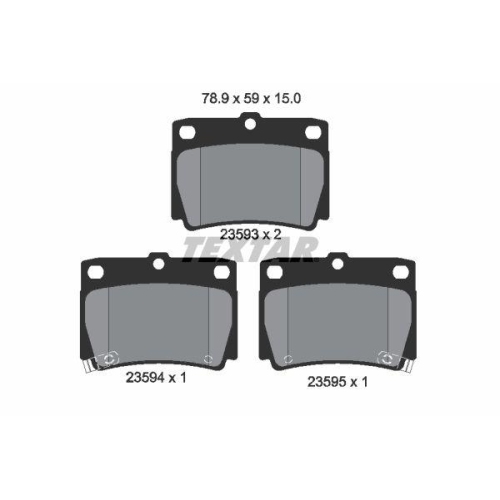 TEXTAR Bremsbelagsatz, Scheibenbremse 2359301