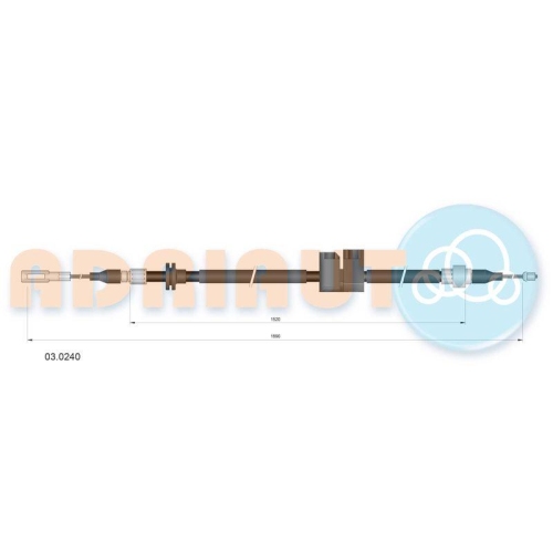 ADRIAUTO Seilzug, Feststellbremse 03.0240