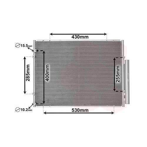 VAN WEZEL Kondensator, Klimaanlage 53005574