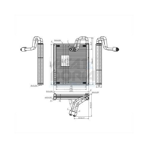 MEAT & DORIA Verdampfer, Klimaanlage 997149
