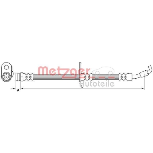 METZGER AUTOTEILE Bremsschlauch 4110875