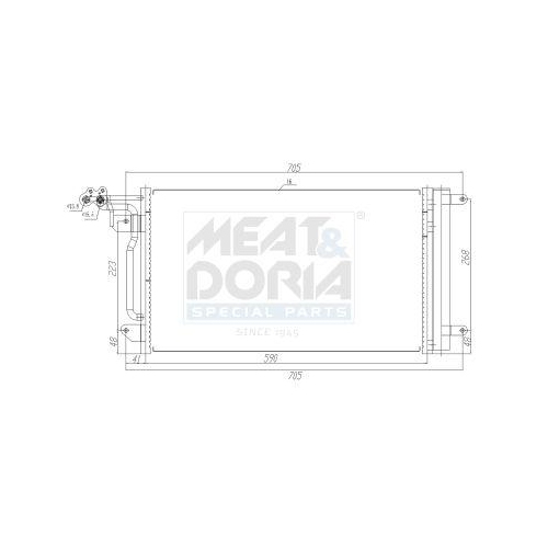 MEAT & DORIA Kondensator, Klimaanlage 991034