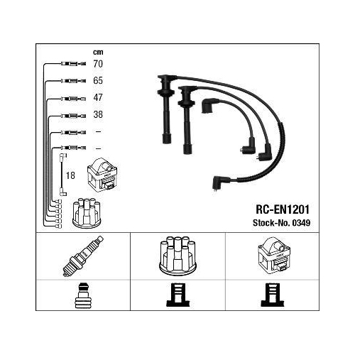 NGK Z&uuml;ndleitungssatz 0349