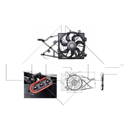 NRF L&uuml;fter, Motork&uuml;hlung 47014