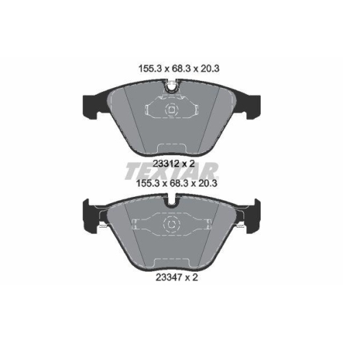 TEXTAR Bremsbelagsatz, Scheibenbremse epad 2331281