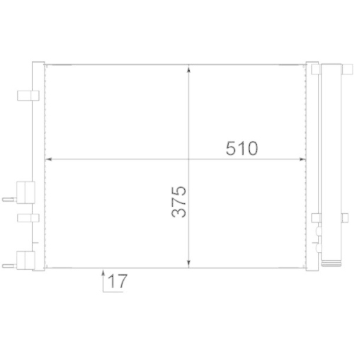 MAHLE Kondensator, Klimaanlage BEHR AC 731 000S