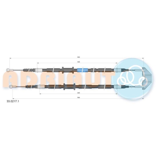ADRIAUTO Seilzug, Feststellbremse 33.0217.1