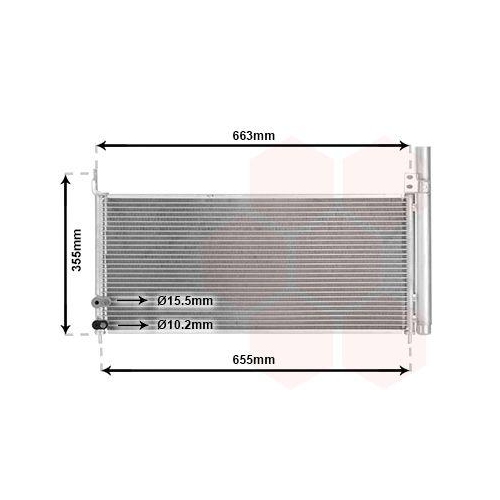VAN WEZEL Kondensator, Klimaanlage 53005576