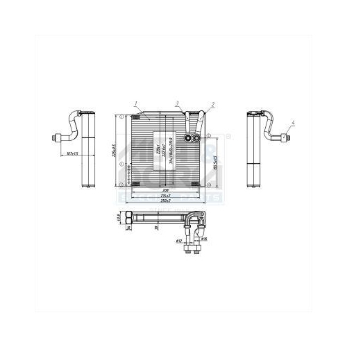 MEAT & DORIA Verdampfer, Klimaanlage 997150