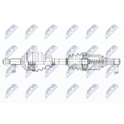 NTY Antriebswelle NPW-RE-148 NTY Antriebswelle NPW-RE-148