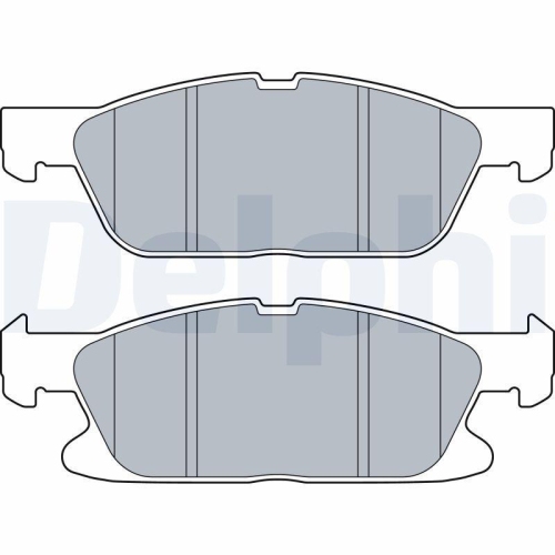 DELPHI Bremsbelagsatz, Scheibenbremse LP3280