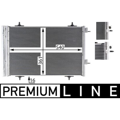 MAHLE Kondensator, Klimaanlage BEHR *** PREMIUM LINE *** AC 735 000P