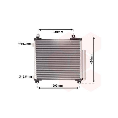VAN WEZEL Kondensator, Klimaanlage 53005578