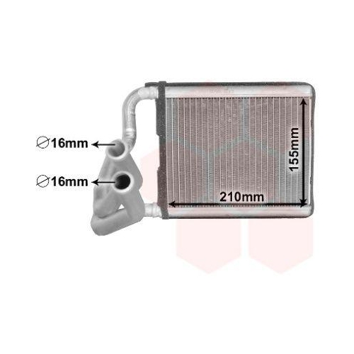 VAN WEZEL W&auml;rmetauscher, Innenraumheizung 83016701