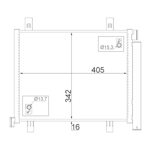 MAHLE Kondensator, Klimaanlage BEHR AC 747 000S