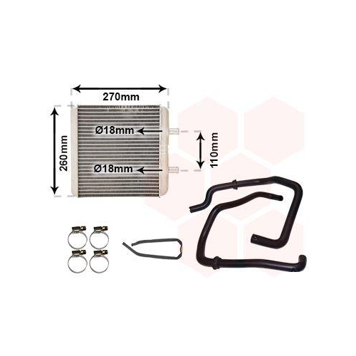 VAN WEZEL W&auml;rmetauscher, Innenraumheizung *** IR PLUS *** 28016700