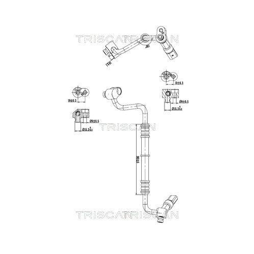 TRISCAN Hochdruck-/Niederdruckleitung, Klimaanlage 9010 29100