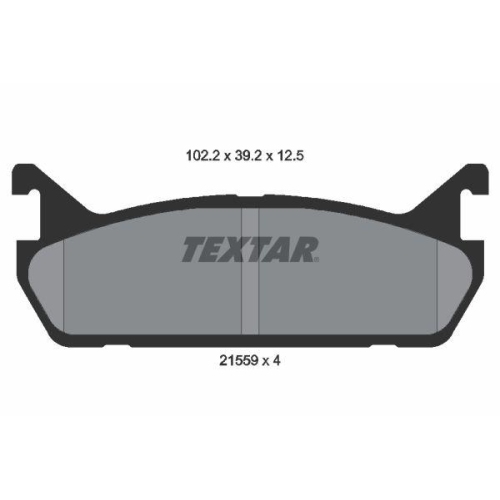 TEXTAR Bremsbelagsatz, Scheibenbremse 2155901