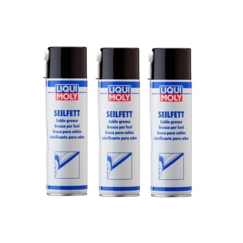 3x LIQUI MOLY Seilfett 500ml Spray Dose - Hohlraumversiegelung -Art.Nr. 6135