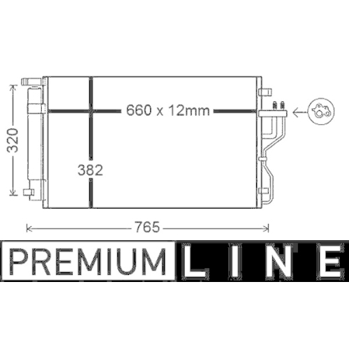 MAHLE Kondensator, Klimaanlage BEHR *** PREMIUM LINE *** AC 770 000P