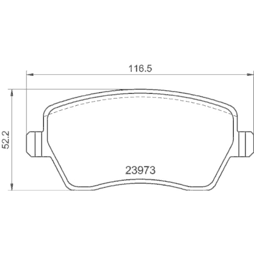 DON Bremsbelagsatz, Scheibenbremse PCP1016