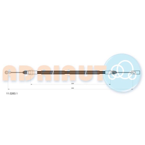 ADRIAUTO Seilzug, Feststellbremse 11.0263.1