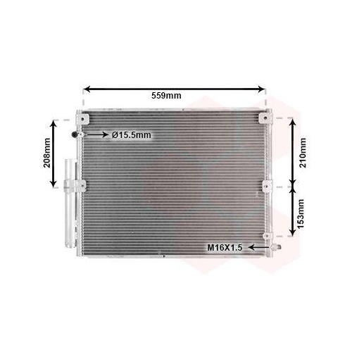 VAN WEZEL Kondensator, Klimaanlage 53005617