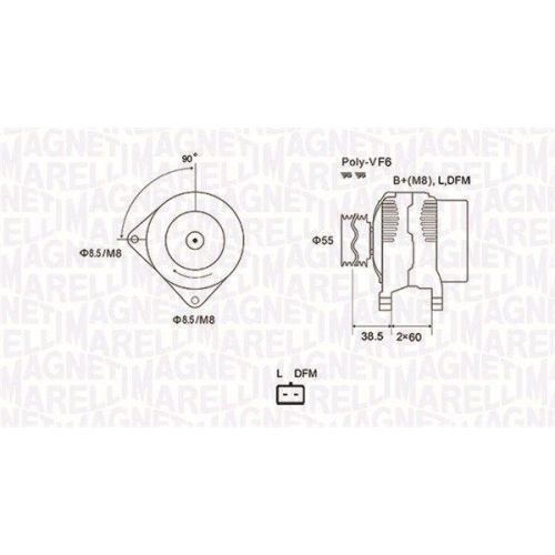 MAGNETI MARELLI Generator 063731933010
