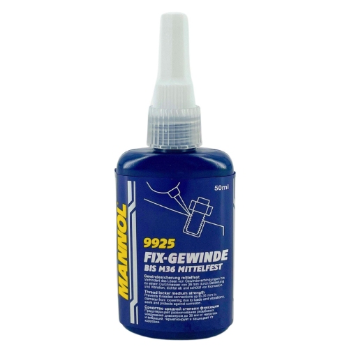 Schraubensicherung 50 ml MANNOL Gewinde mittelfest Schrauben Kleber 9925