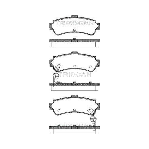 TRISCAN Bremsbelagsatz, Scheibenbremse 8110 14006