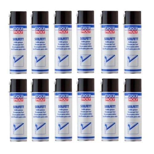 12x LIQUI MOLY Seilfett 500ml Spray Dose - Hohlraumversiegelung -Art.Nr. 6135