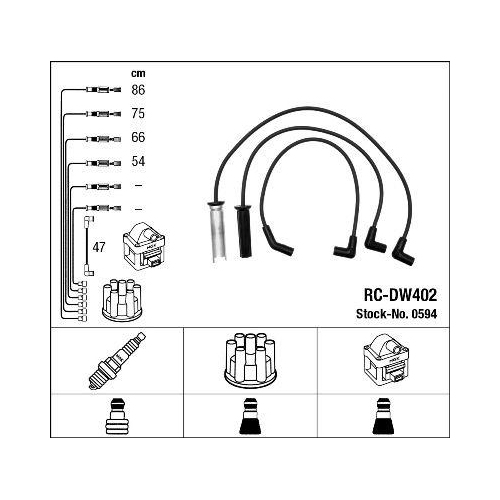 NGK Z&uuml;ndleitungssatz 0594