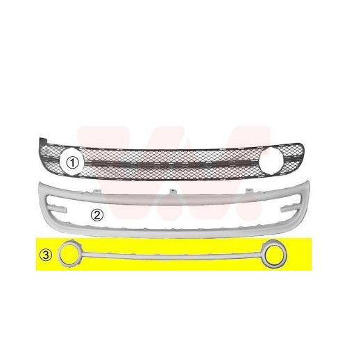 VAN WEZEL L&uuml;ftungsgitter, Sto&szlig;f&auml;nger 5803589