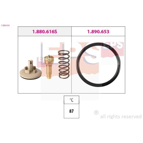 EPS Thermostat, Kühlmittel Made in Italy - OE Equivalent