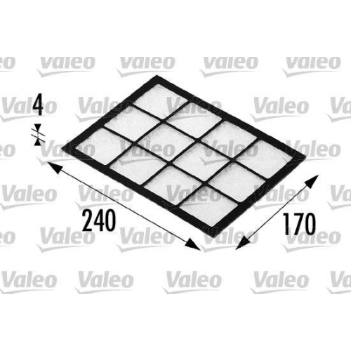 VALEO Filter, Innenraumluft VALEO ESSENTIAL 698690