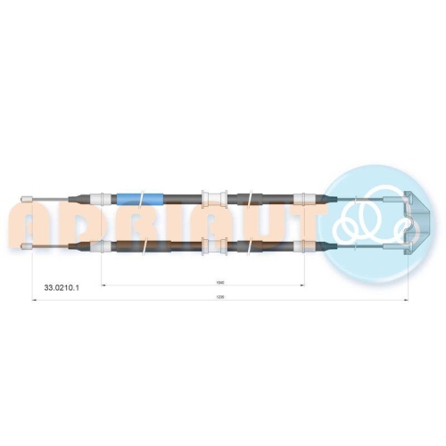 ADRIAUTO Seilzug, Feststellbremse 33.0210.1